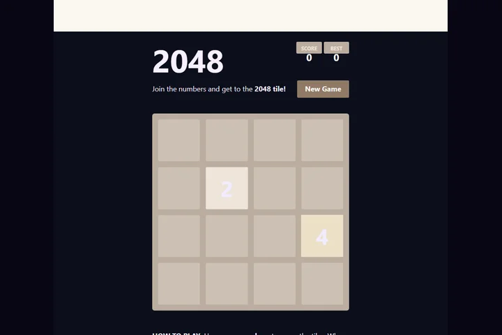 2048 game cover